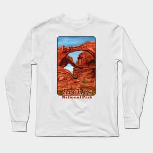 Double Arch, Arches National Park Long Sleeve T-Shirt